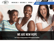 Tablet Screenshot of newhopecommunity.org